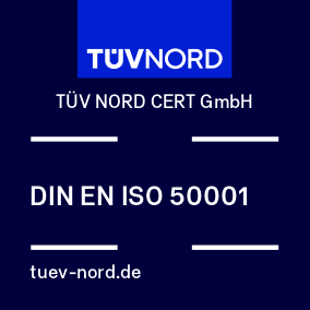 TÜV NORD zertifiziert nach DIN EN ISO 50001